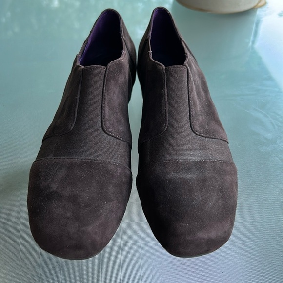 Van Eli Shoes - Vaneli Shoes Brown Suede‎ Bootie Women’s Size 7M Slip On Wedge